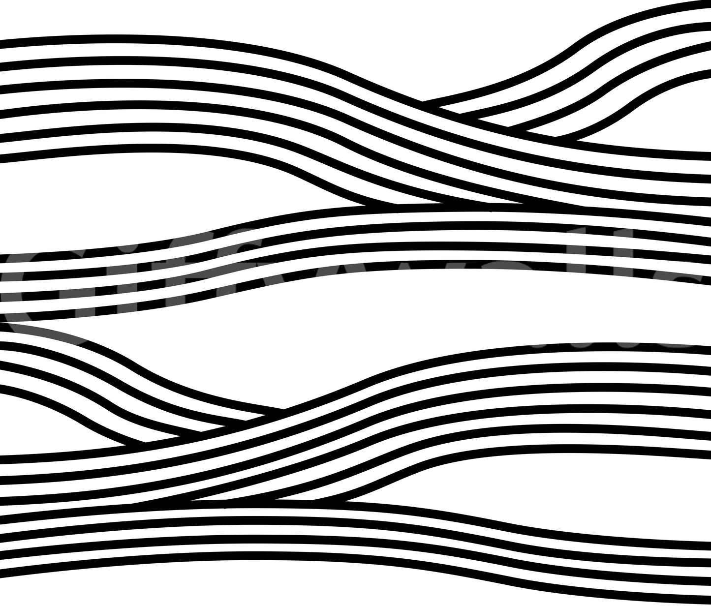 High-contrast wave pattern wallpaper for walls