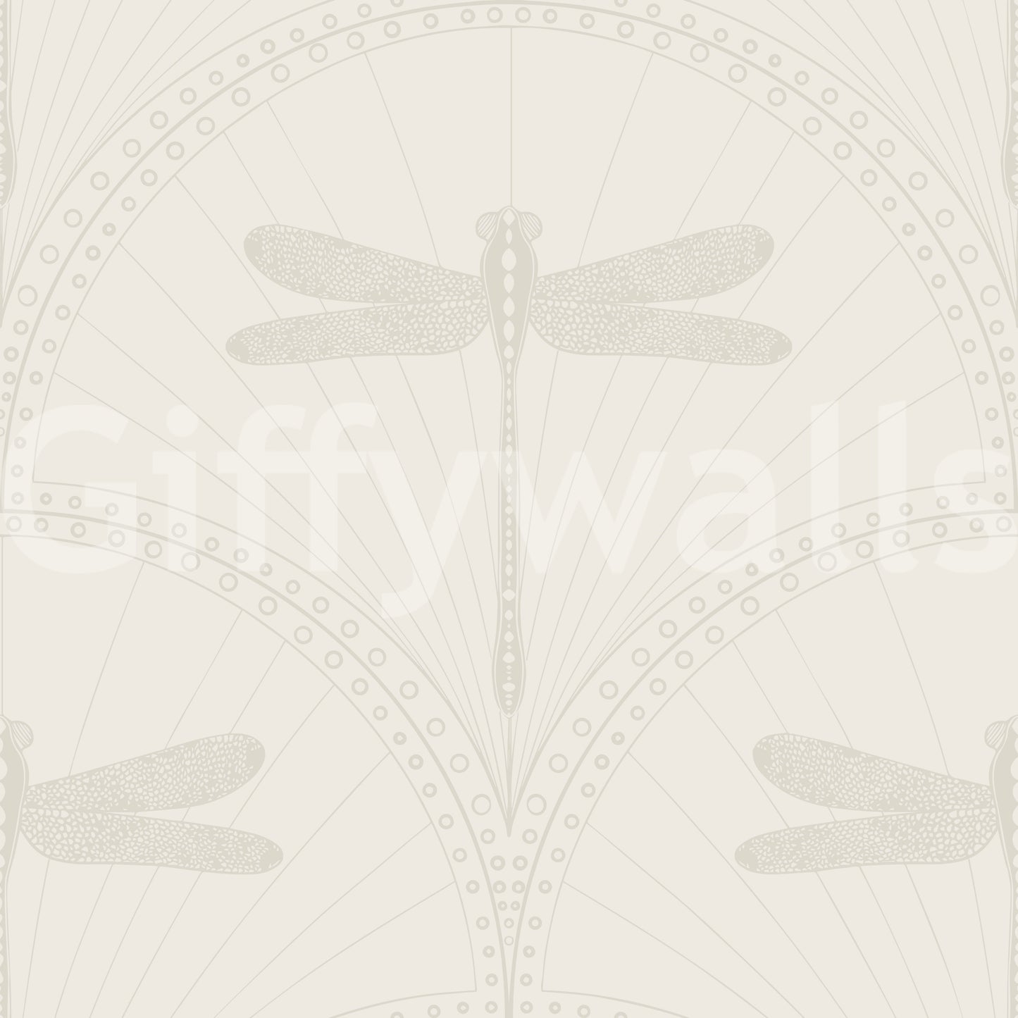 Dragonfly wallpaper with vintage rhythm