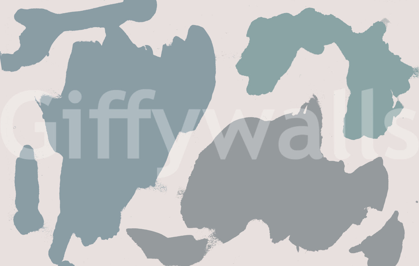 Simple mural wallpaper with layered tones