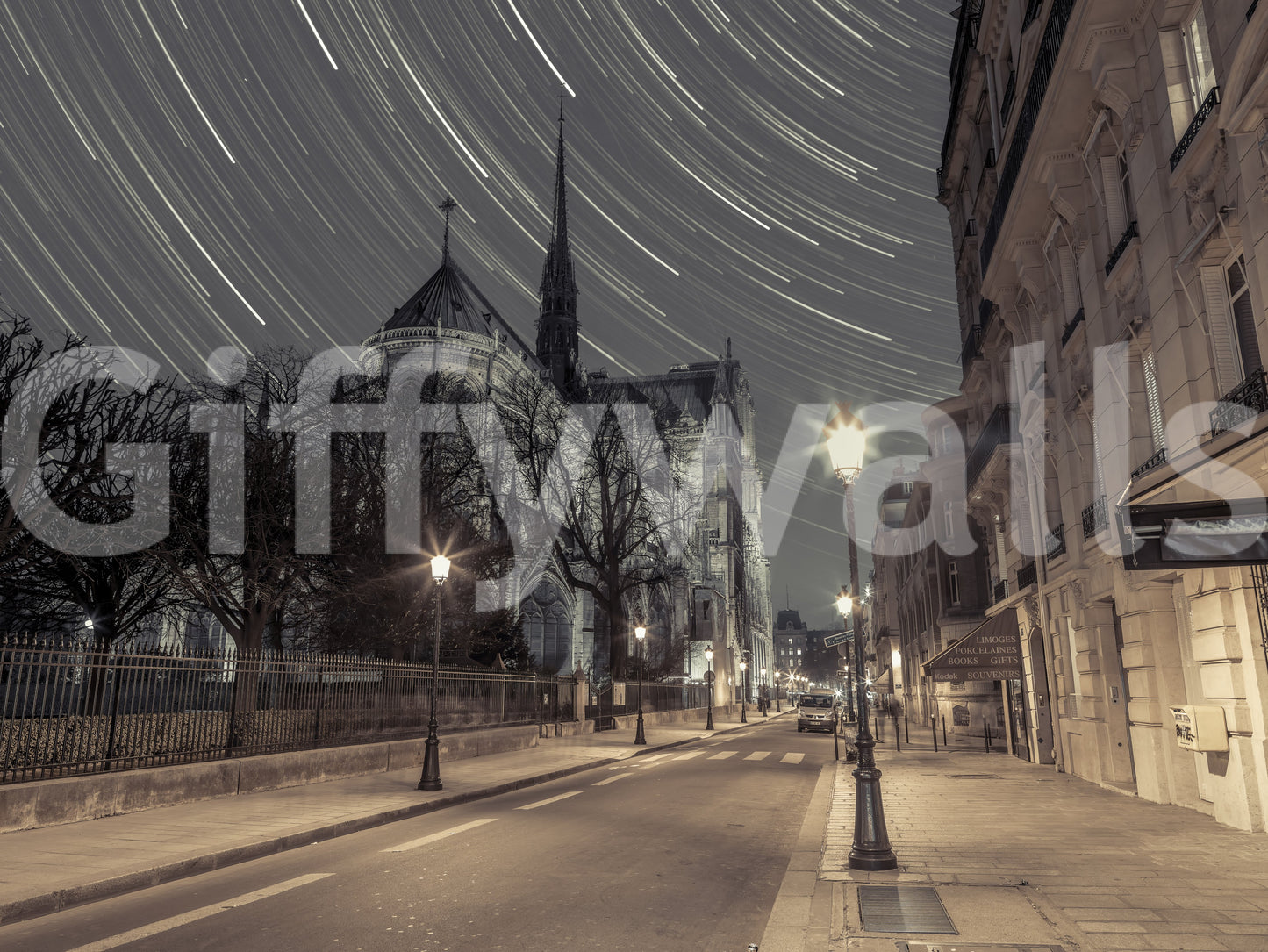 Iconic cathedral and sky.