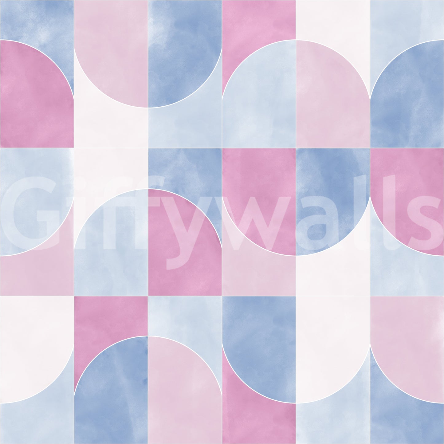 Unique geometric pattern for walls.