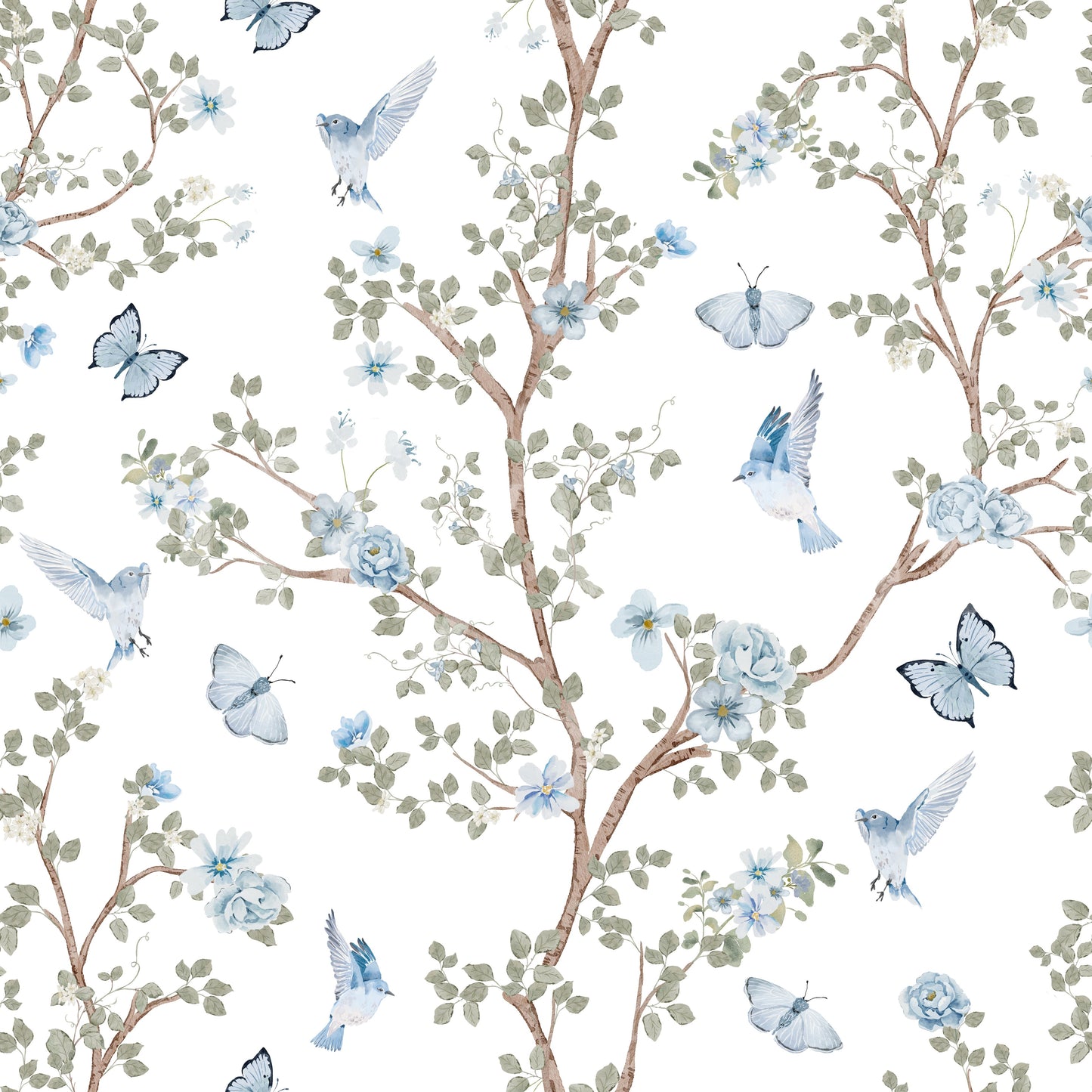 Focus on detailed flora and fauna, particularly birds.