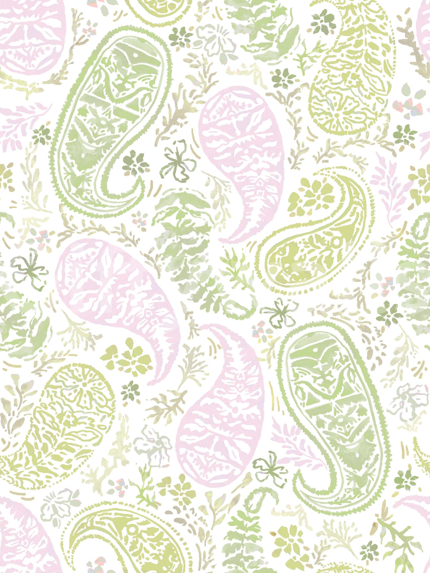 High-resolution vintage floral paisley pattern.