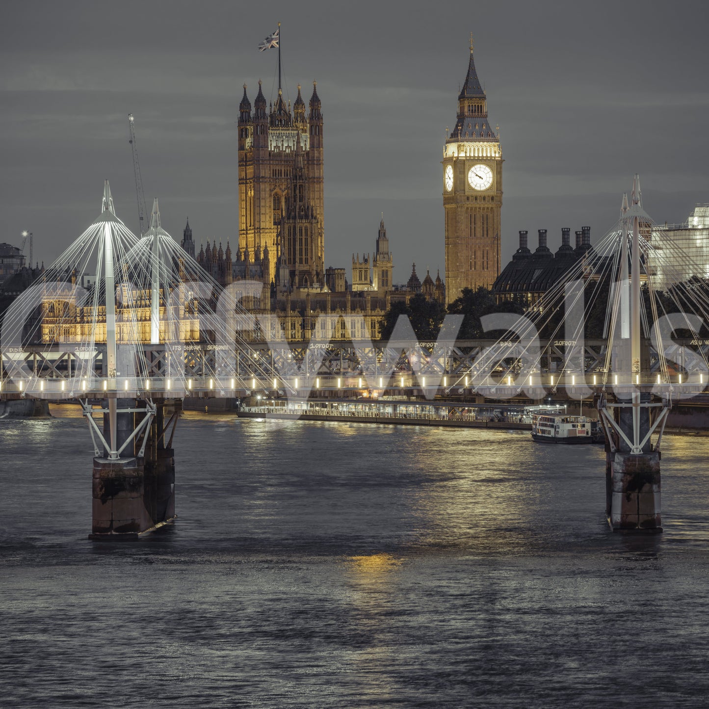 London lights wall art