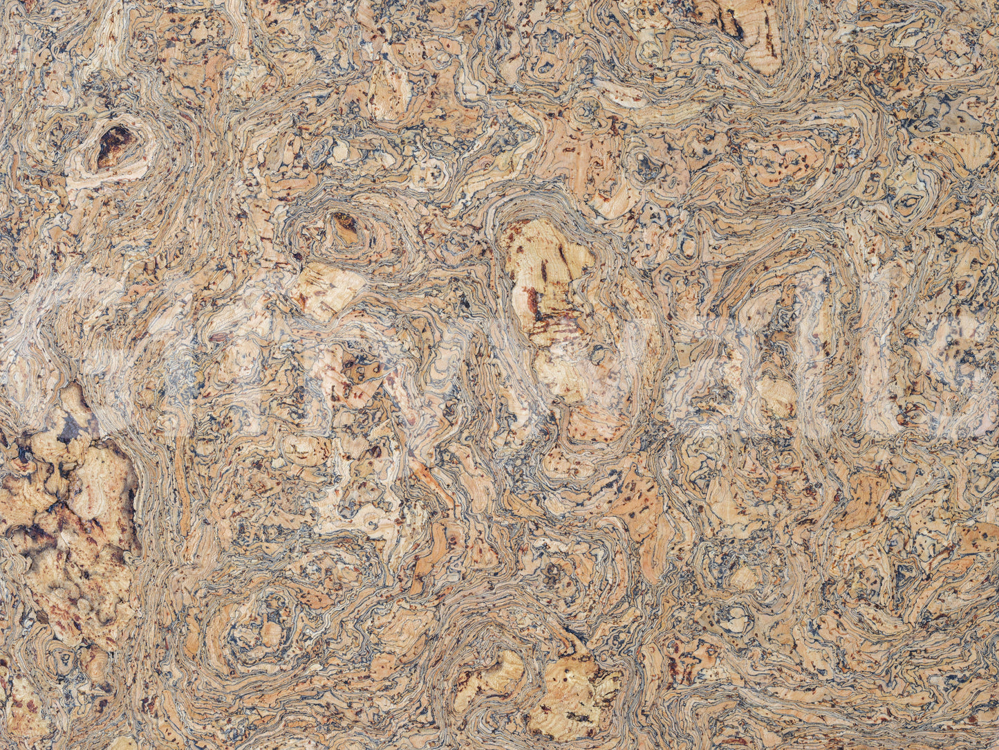 Warm cork look wallpaper