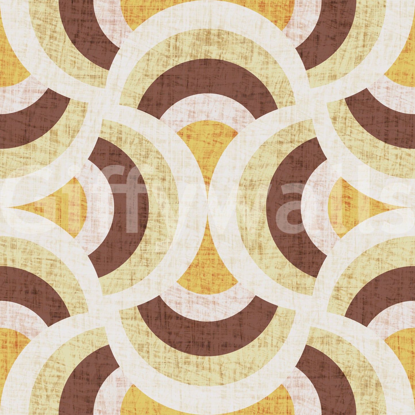 Curved arch design mural