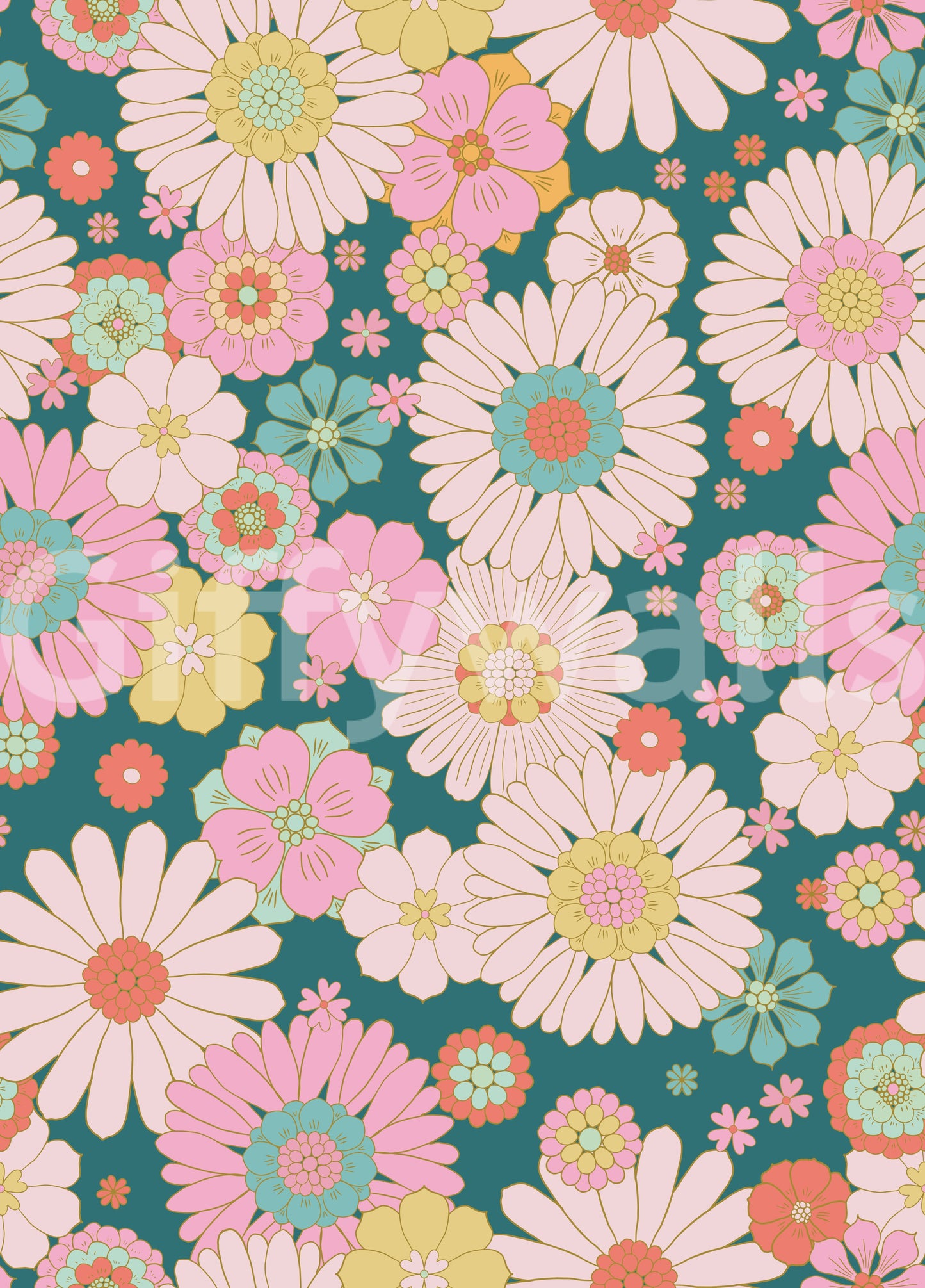 Provides a lively and artistic backdrop.