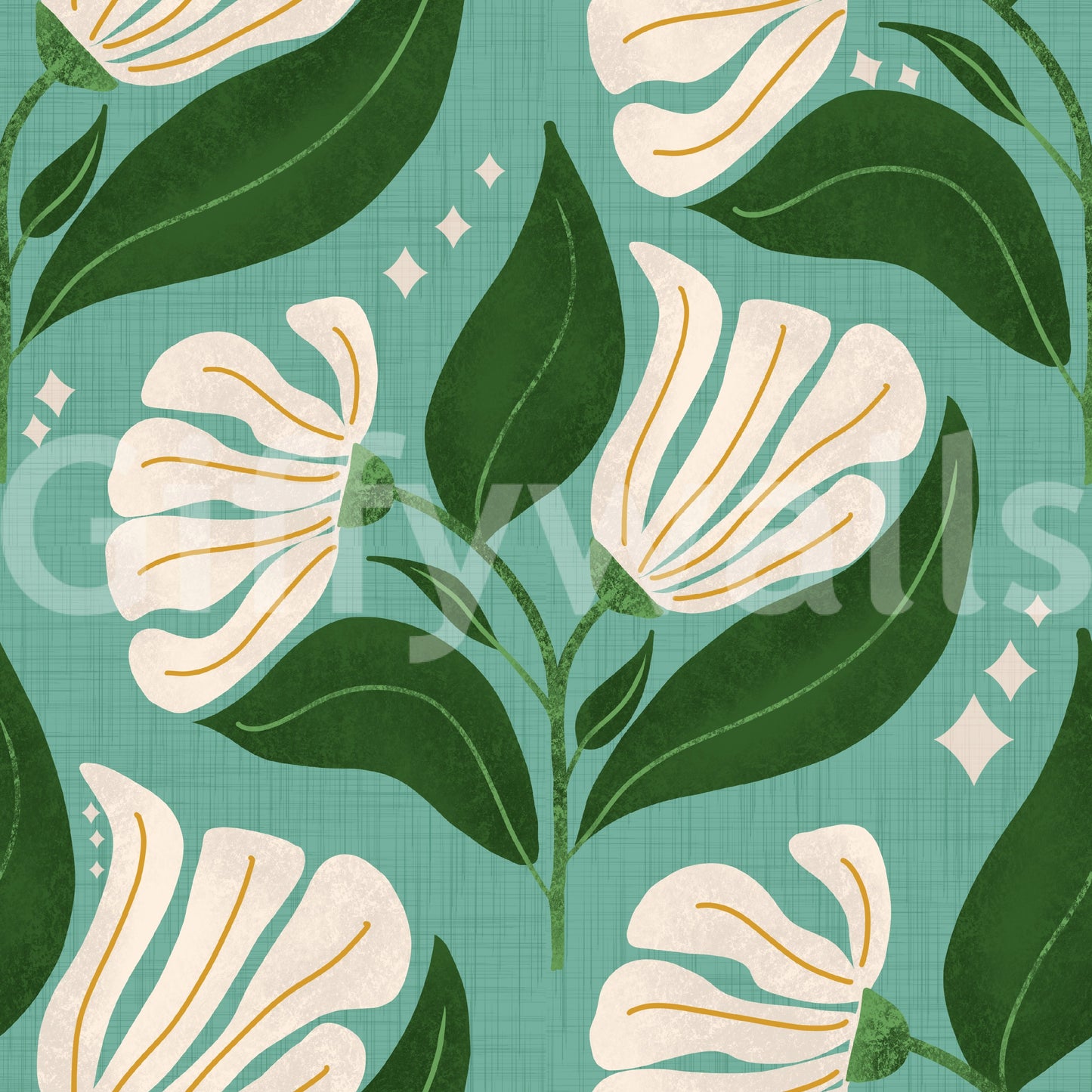 Provides a lively and artistic backdrop.