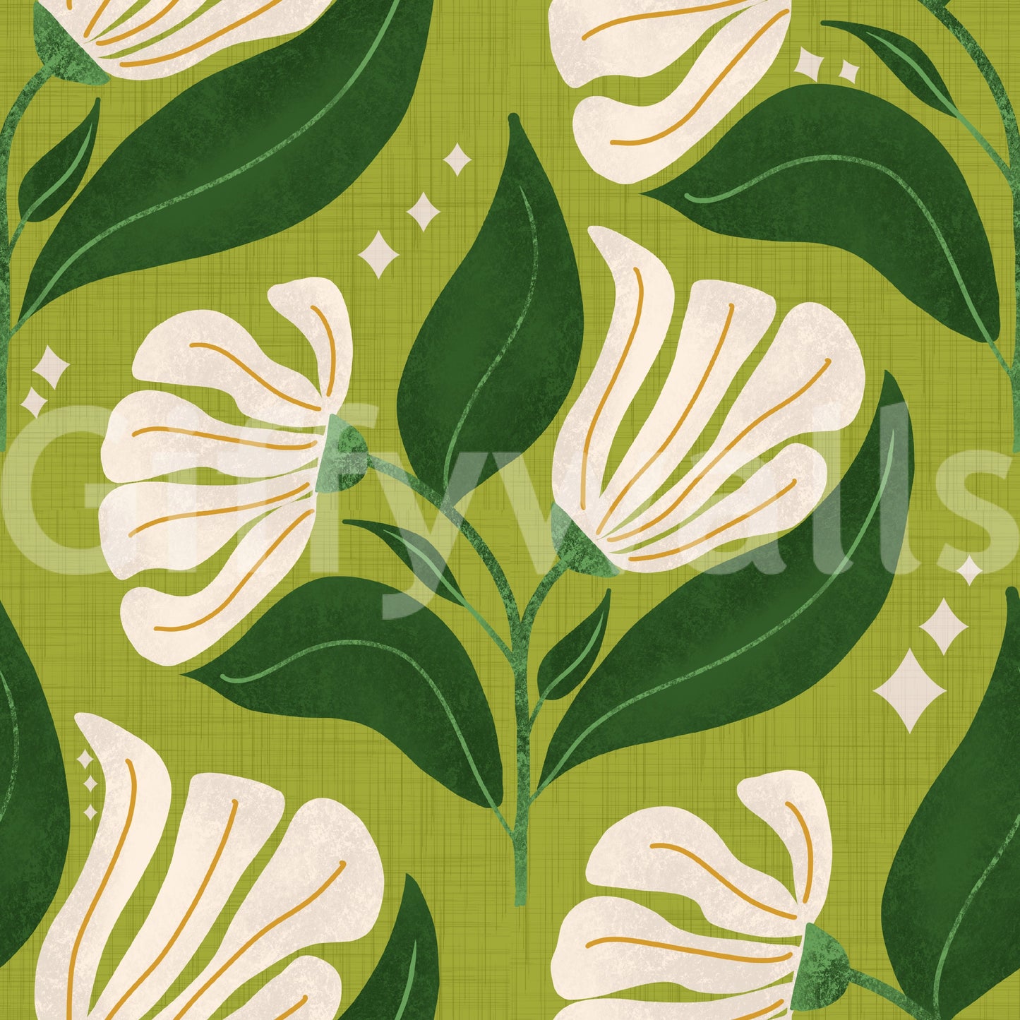 Provides a lively and artistic backdrop.