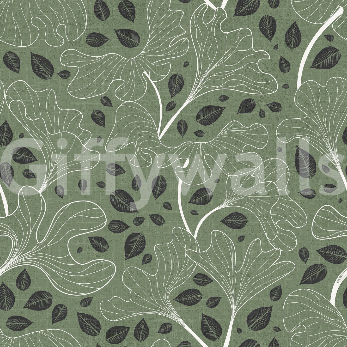 Unique leaf wallpaper with a creative twist.