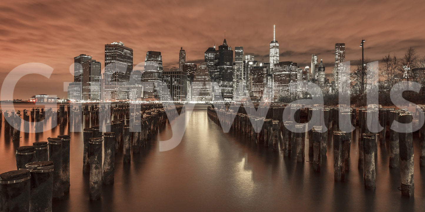 The buildings are a mix of old and new architecture.