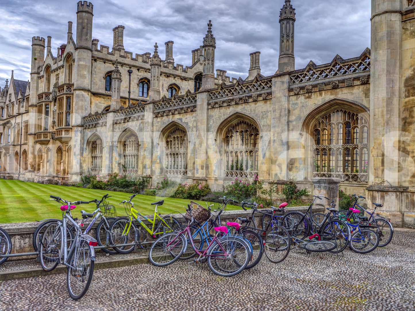 The colors are muted, with some pops of brighter hues.