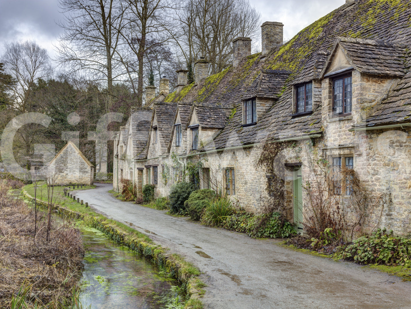 The image captures a famous landmark, Arlington Row.