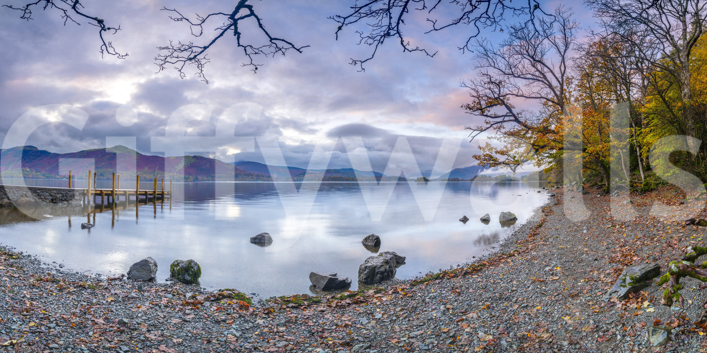 The image captures the natural beauty of a lakescape.
