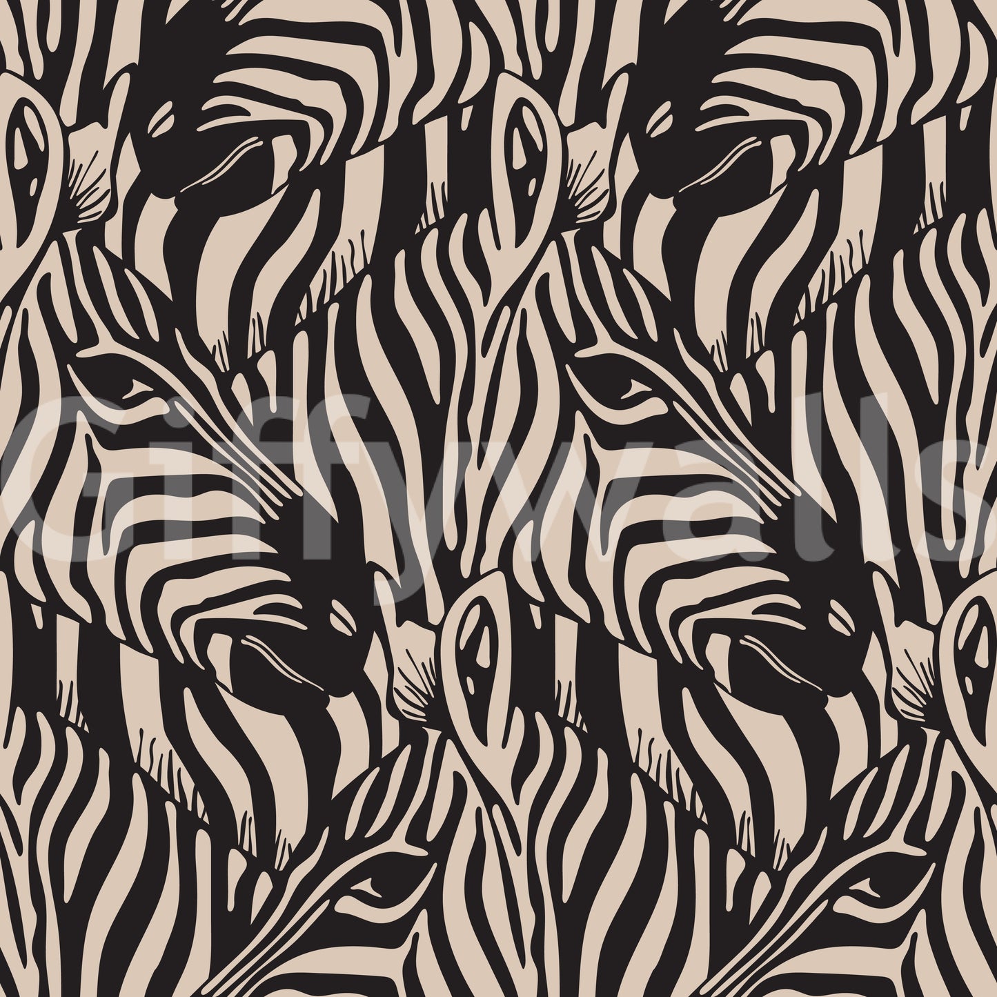 The design is non-realistic and interpretive.