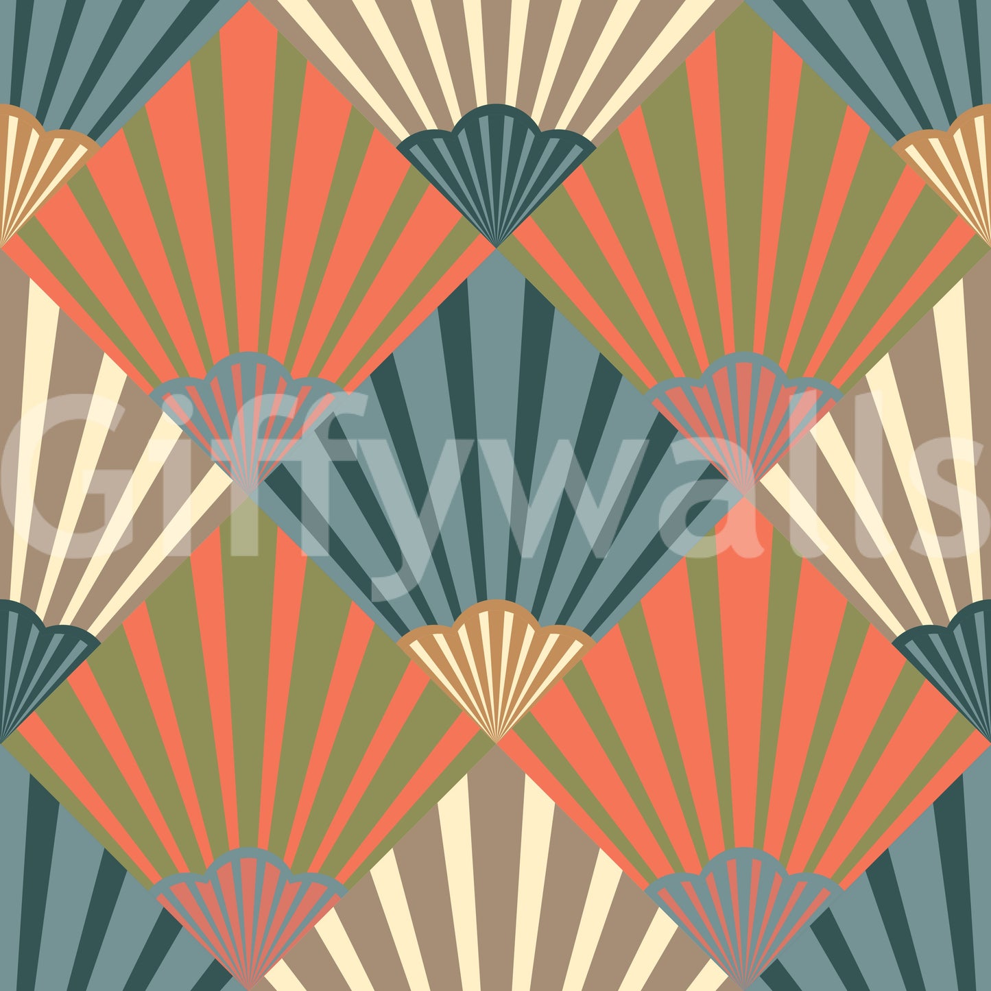 The design is non-realistic and interpretive.