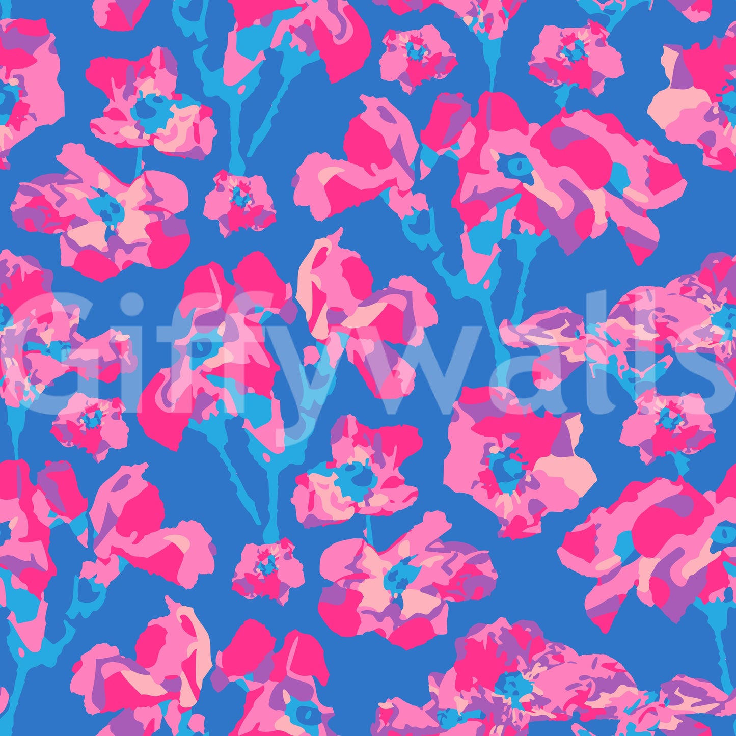 The wallpaper has a smooth, non-reflective matte finish.