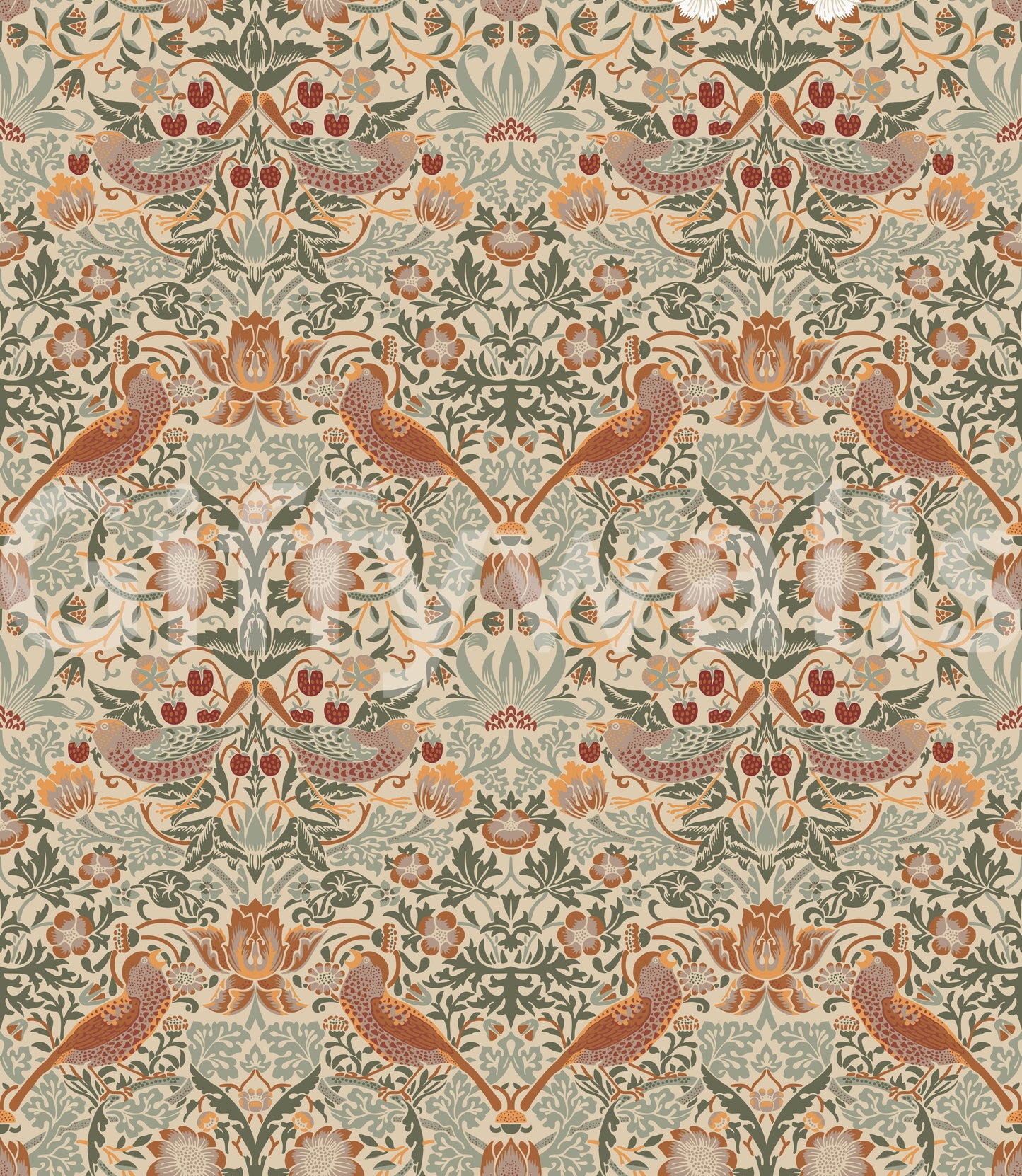 The wallpaper has a smooth, non-reflective matte finish.