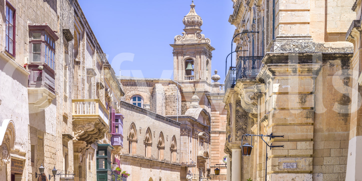 Mdina's Stone Grandeur Wall Mural