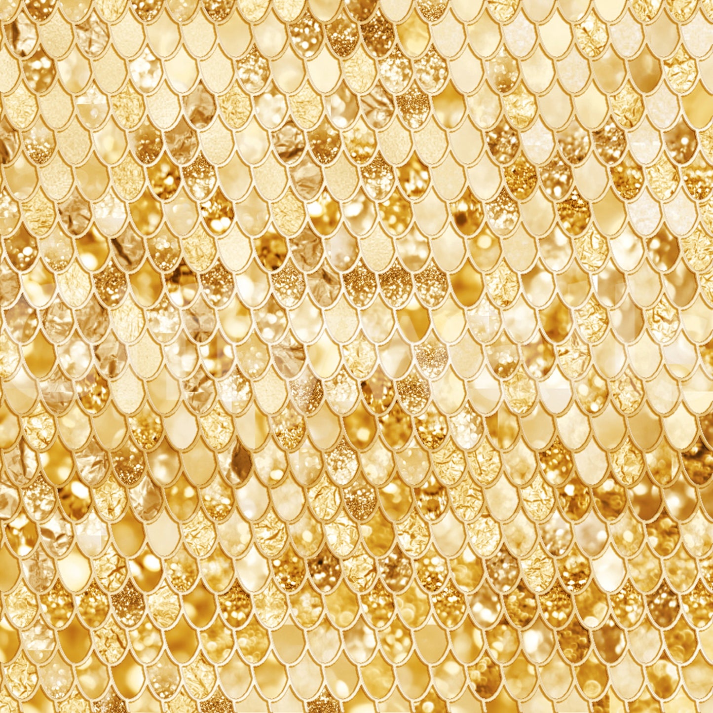 Gilded Scales Wall Mural