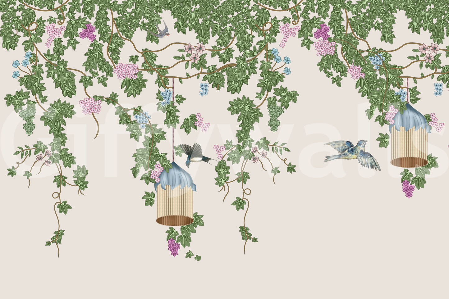 The style is a detailed illustration or a soft-focus photograph.