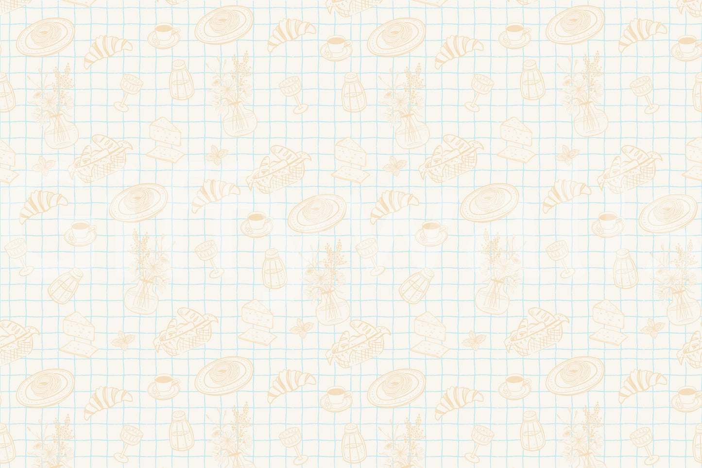 The style is a soft-focus illustration or a painterly design.