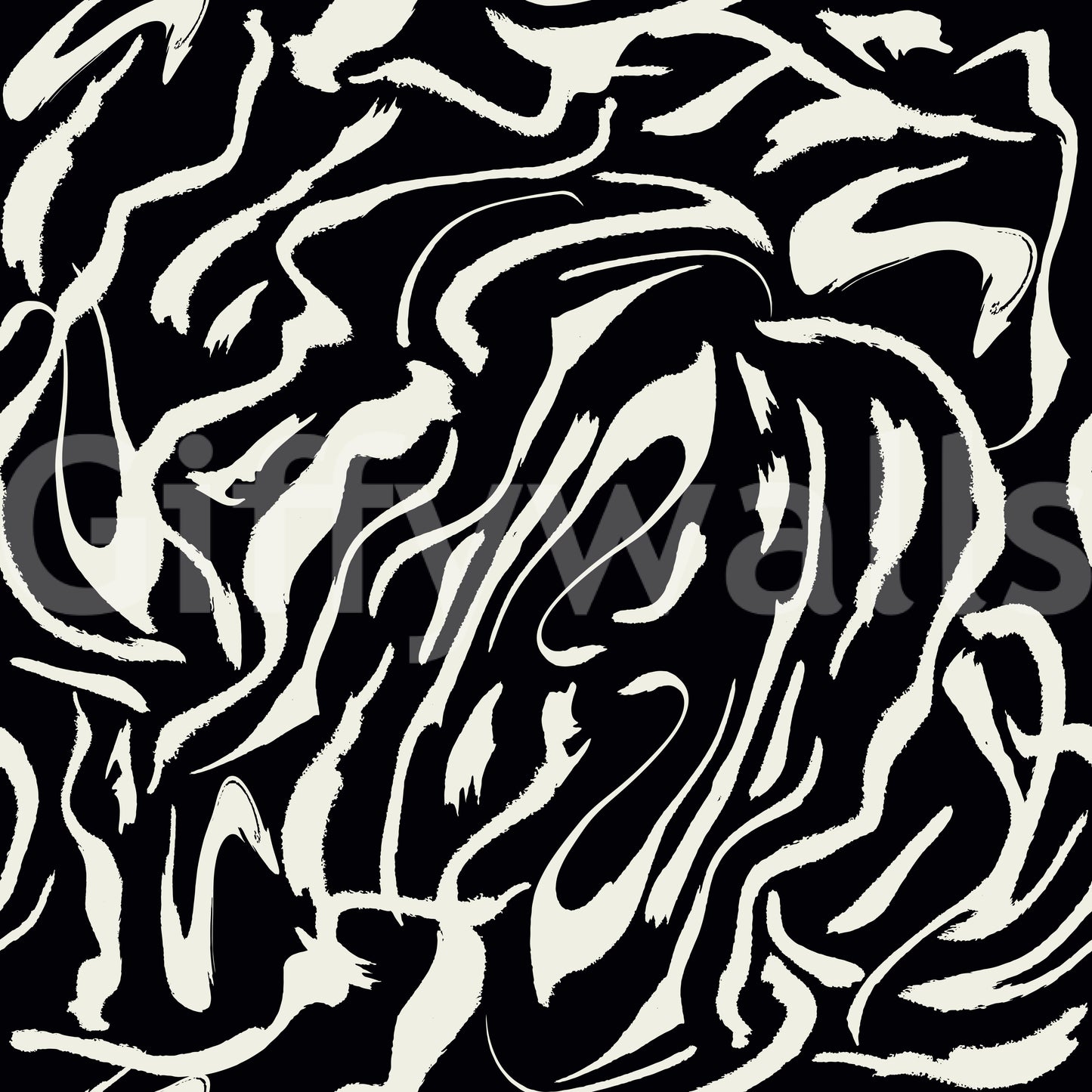 A detail of the brushstrokes and tones in the design.