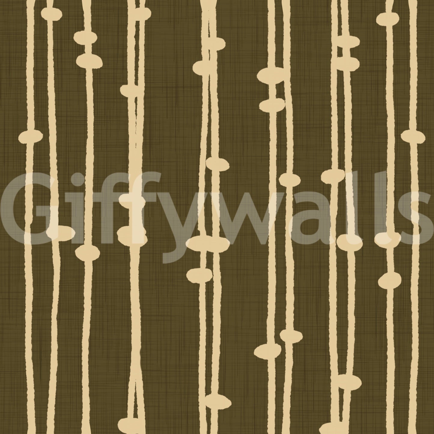 A detail of the bohemian striped pattern in the design.