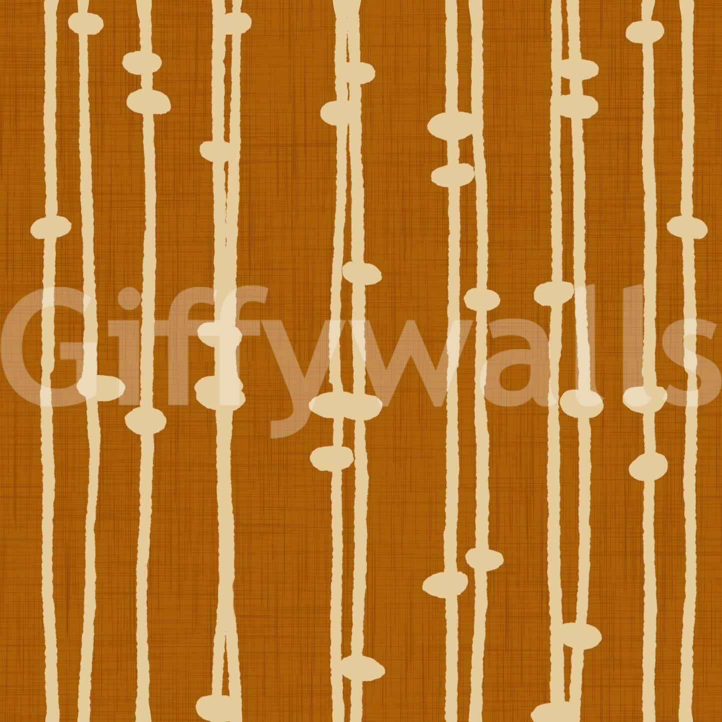 A detail of the bohemian striped pattern in the design.