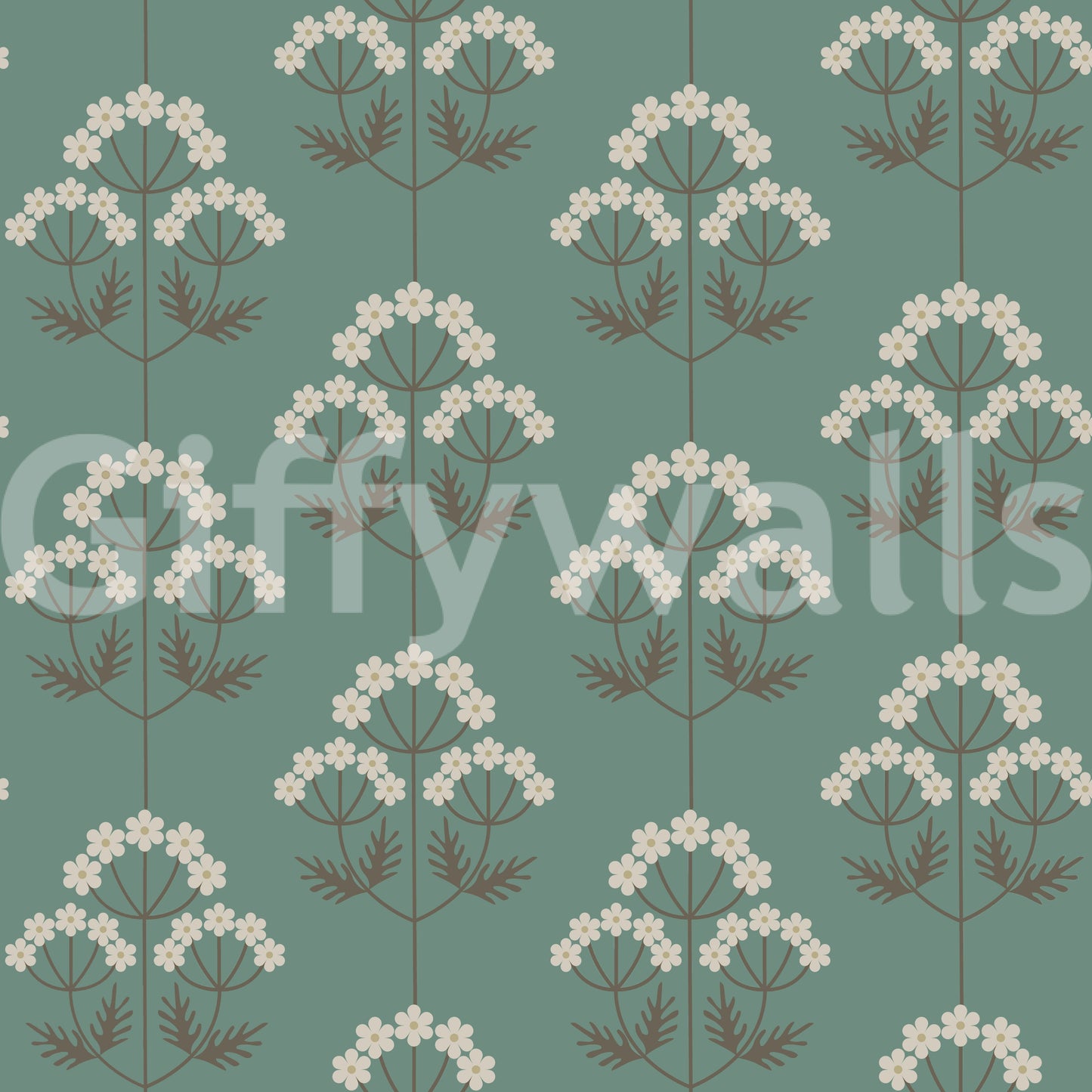 A high-quality botanical print wall mural for walls.