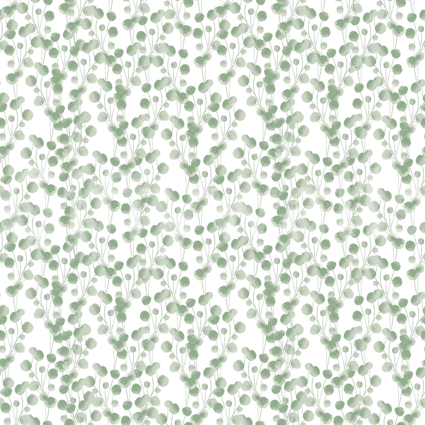 A sophisticated abstract botanical mural for decor.