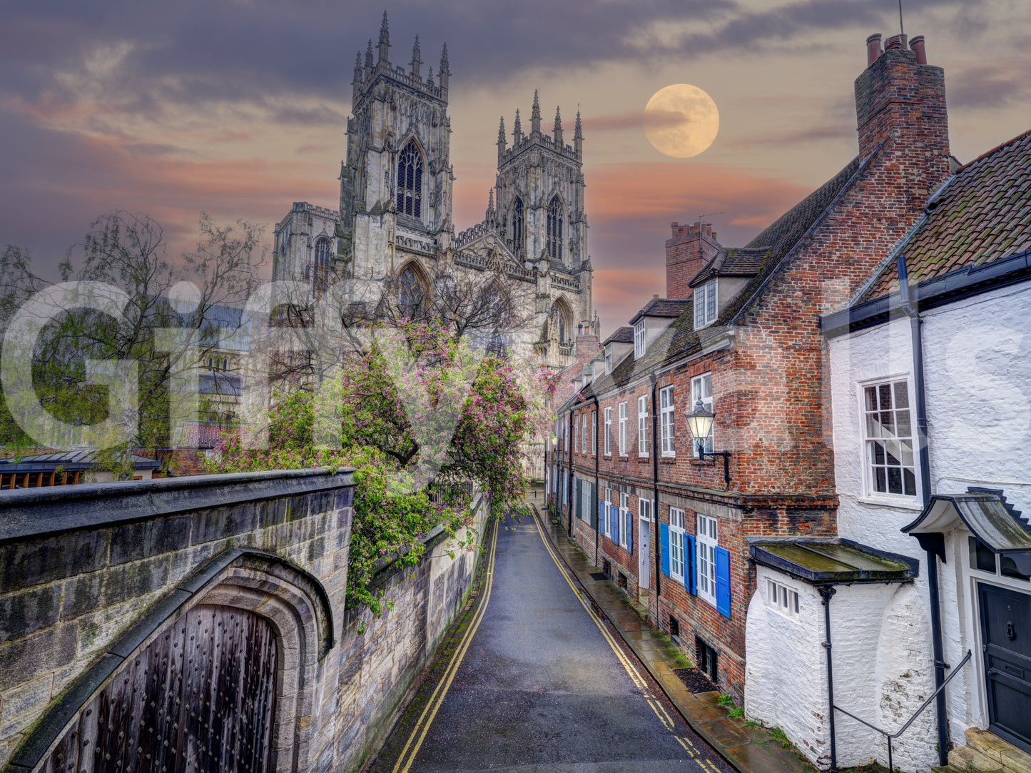 A high-quality gothic cathedral wall mural for walls.