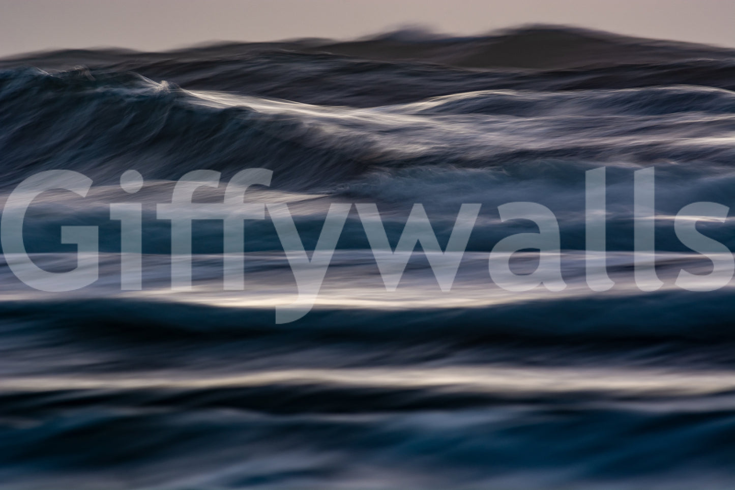 A high-quality serene ocean wall mural for walls.