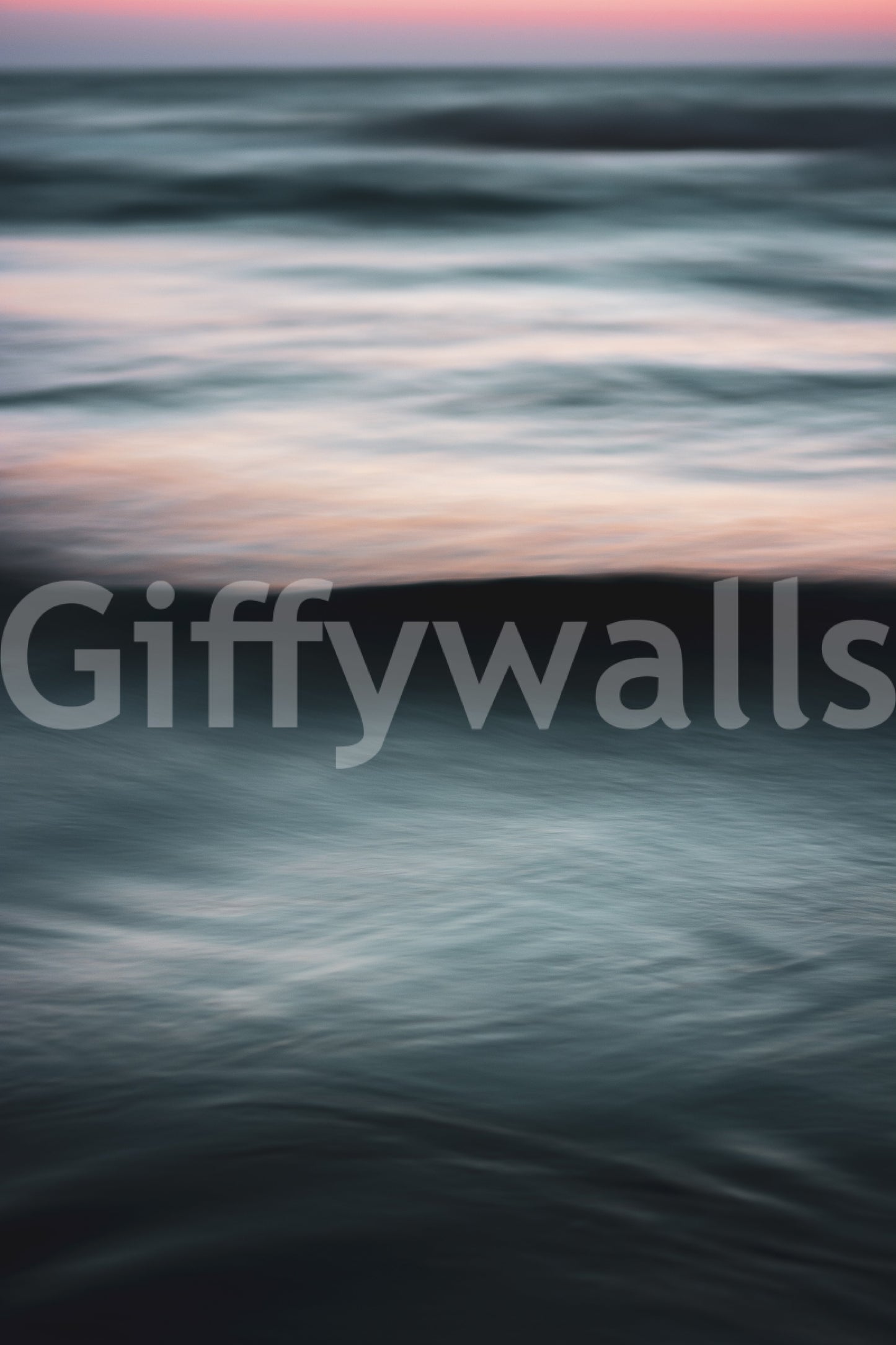A high-quality serene ocean wall mural for walls.