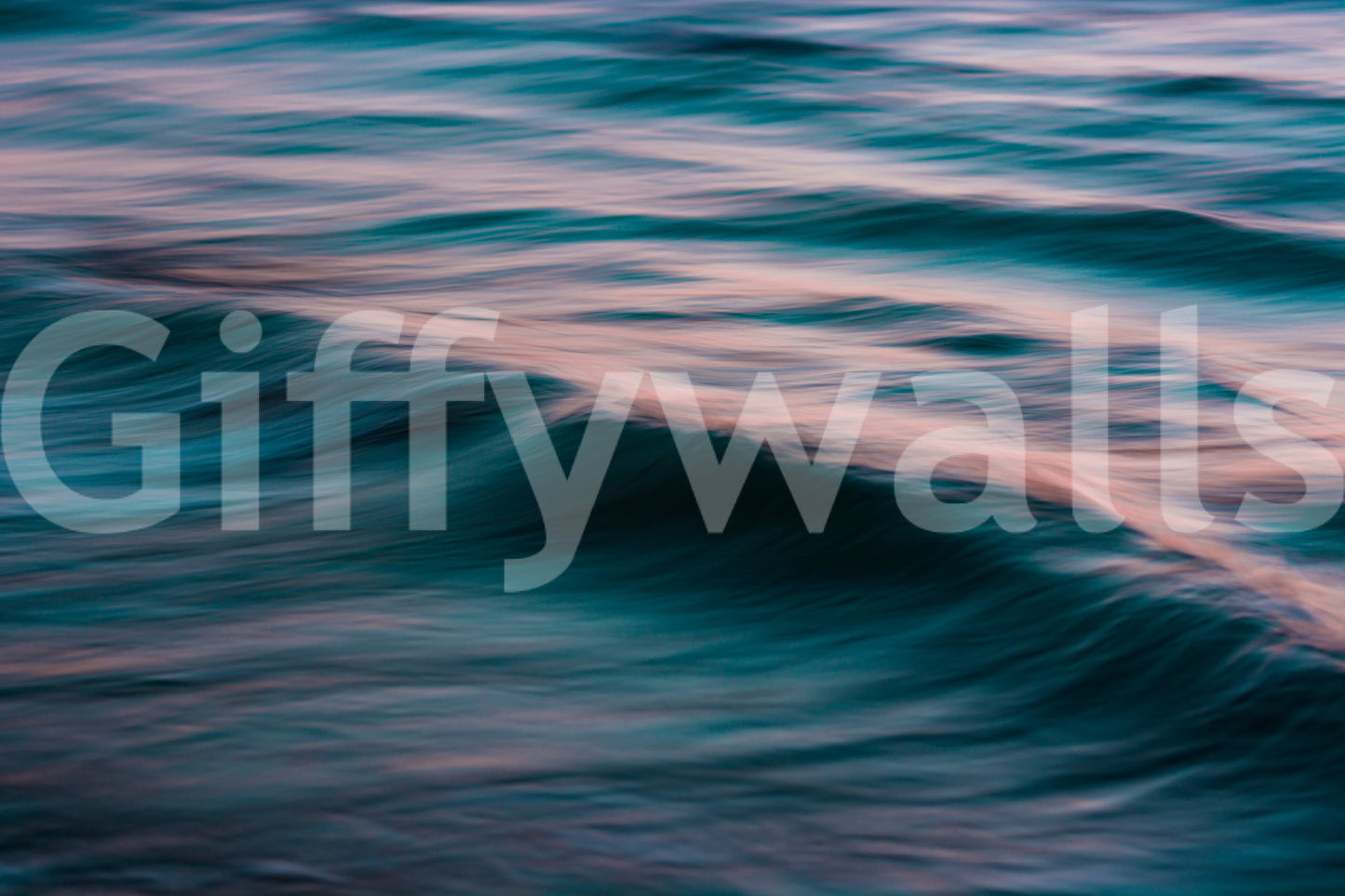 A high-quality serene ocean wall mural for walls.