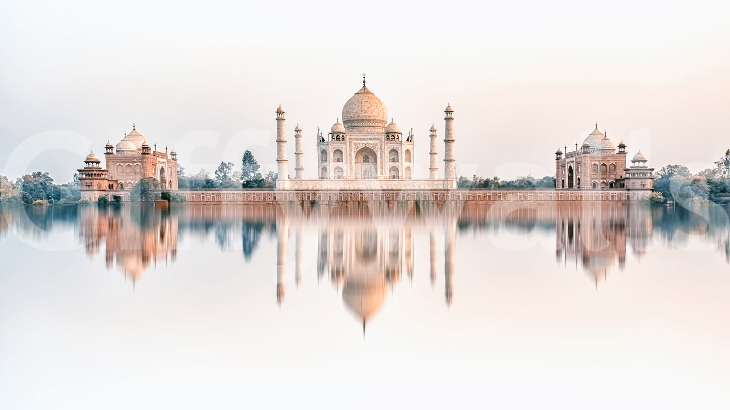 Taj Mahal Reflection Wall Mural
