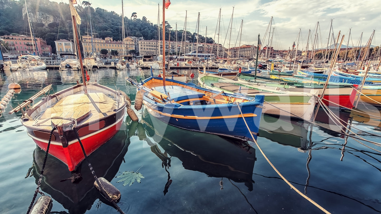 Harbor Hues Wall Mural