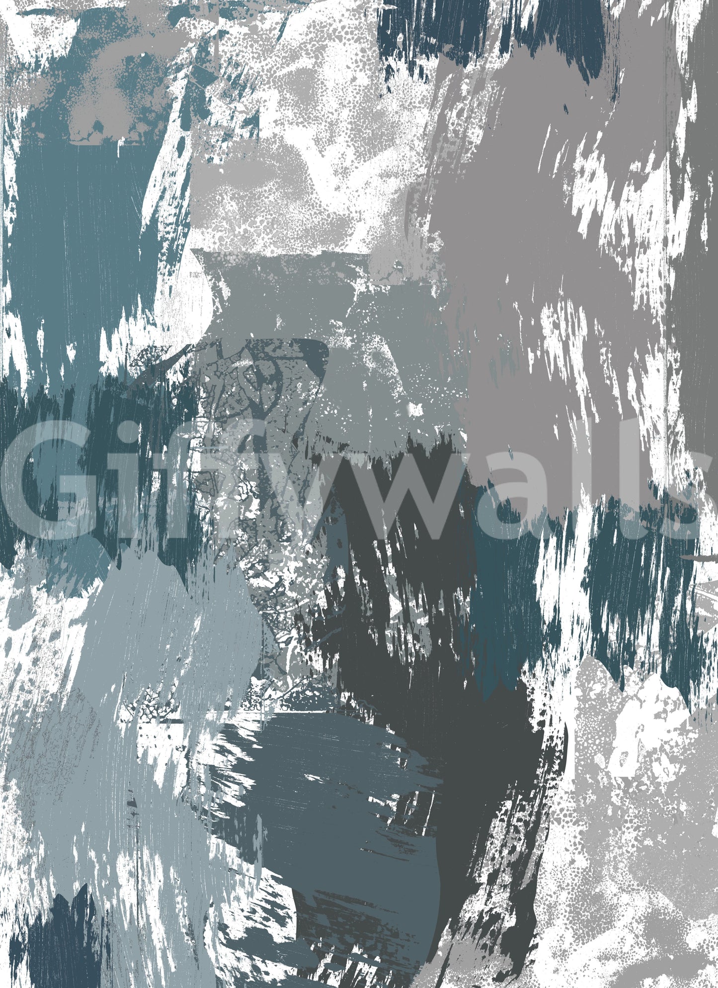 An artistic nature inspired mural for home decor.