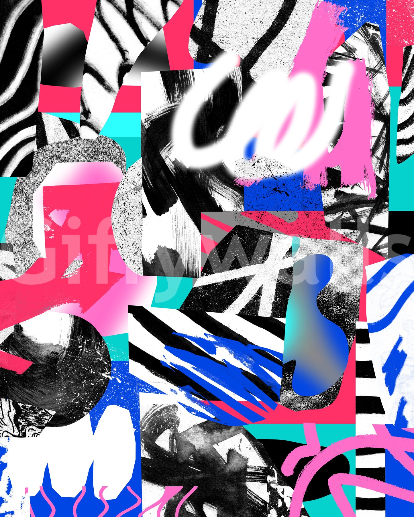 A high-quality abstract print wall mural for walls.