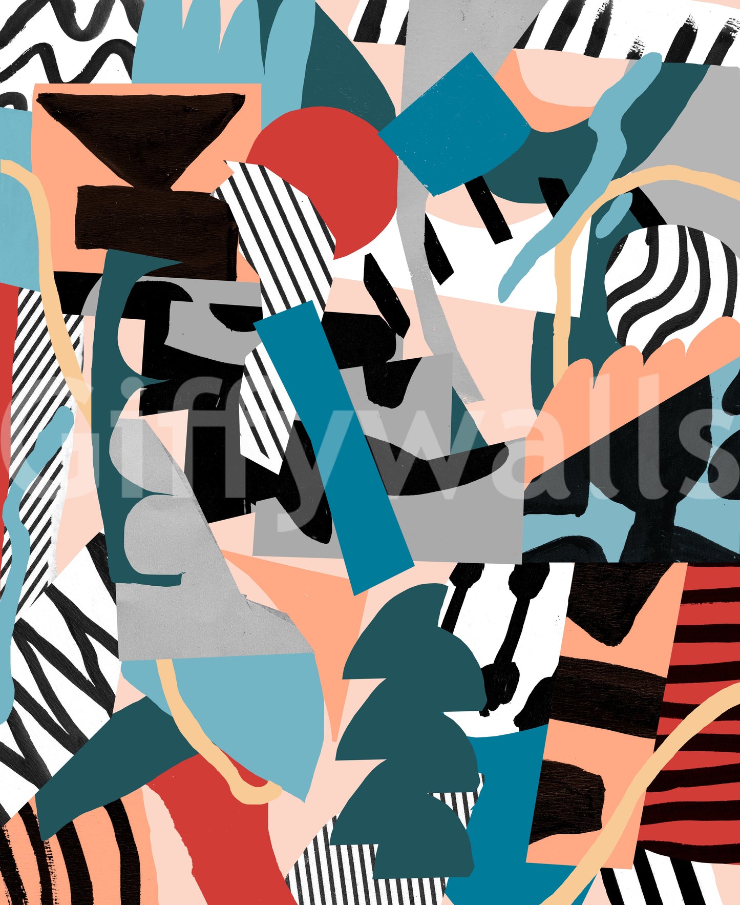 A high-quality minimalist wall mural for walls.