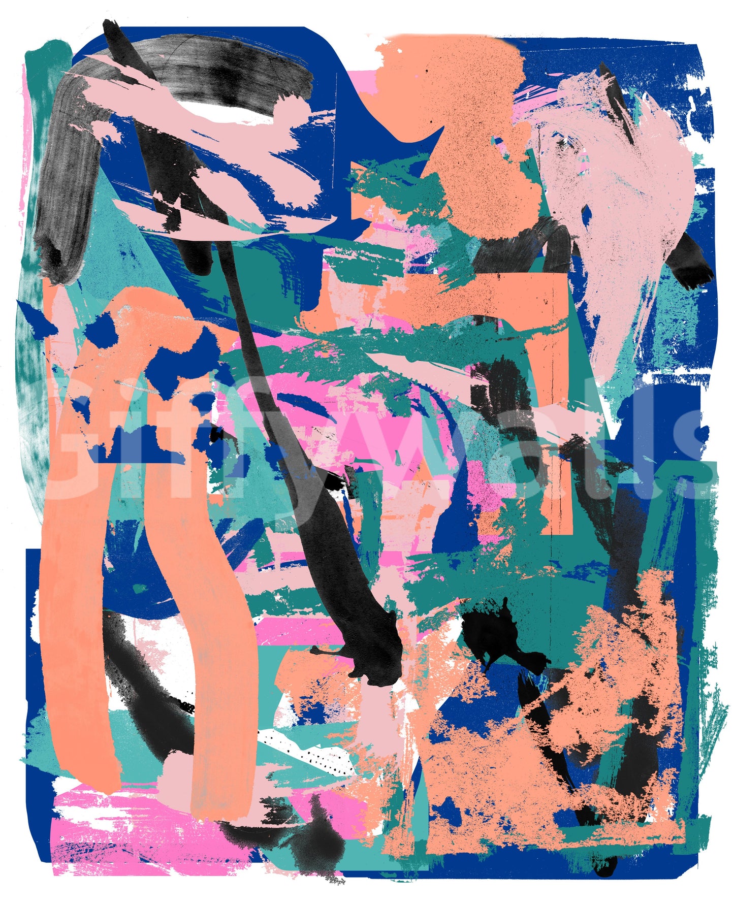 A high-quality abstract print wall mural for walls.