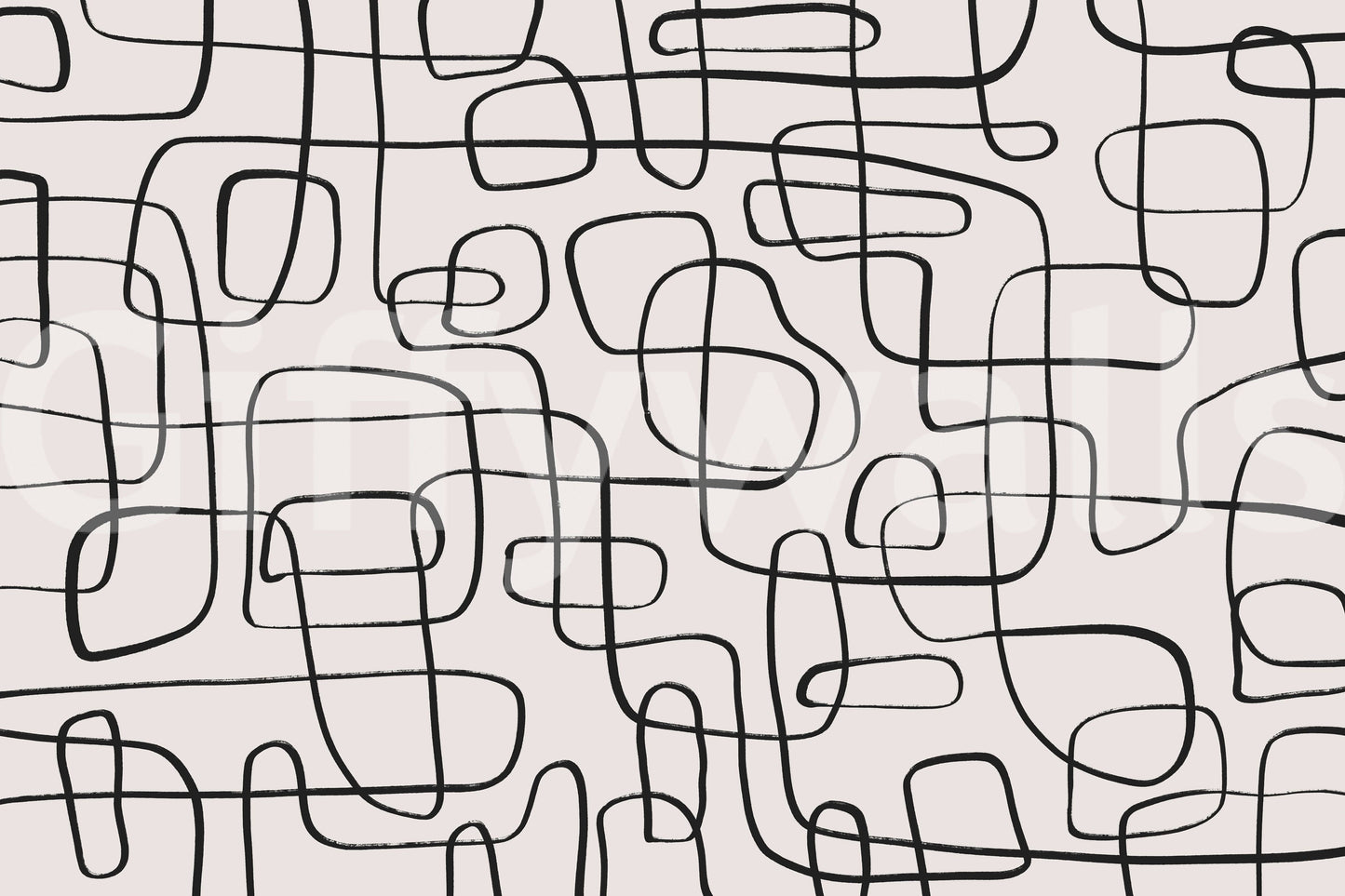 Wandering Lines Wall Mural -2372010