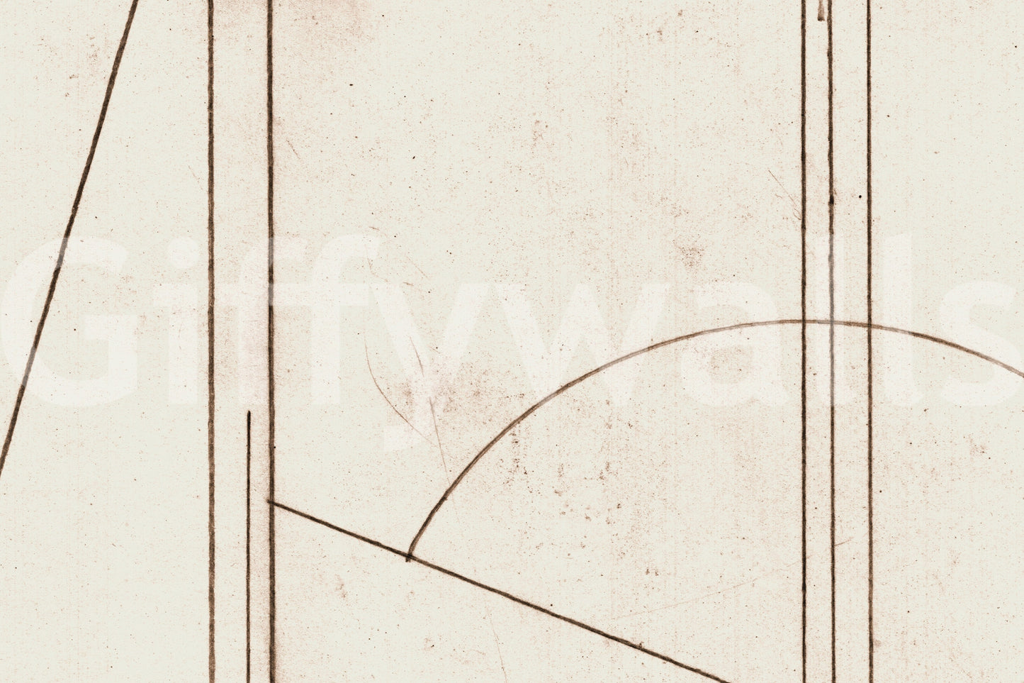 Line Dance: Minimalist Geometry Wall Mural -2632107