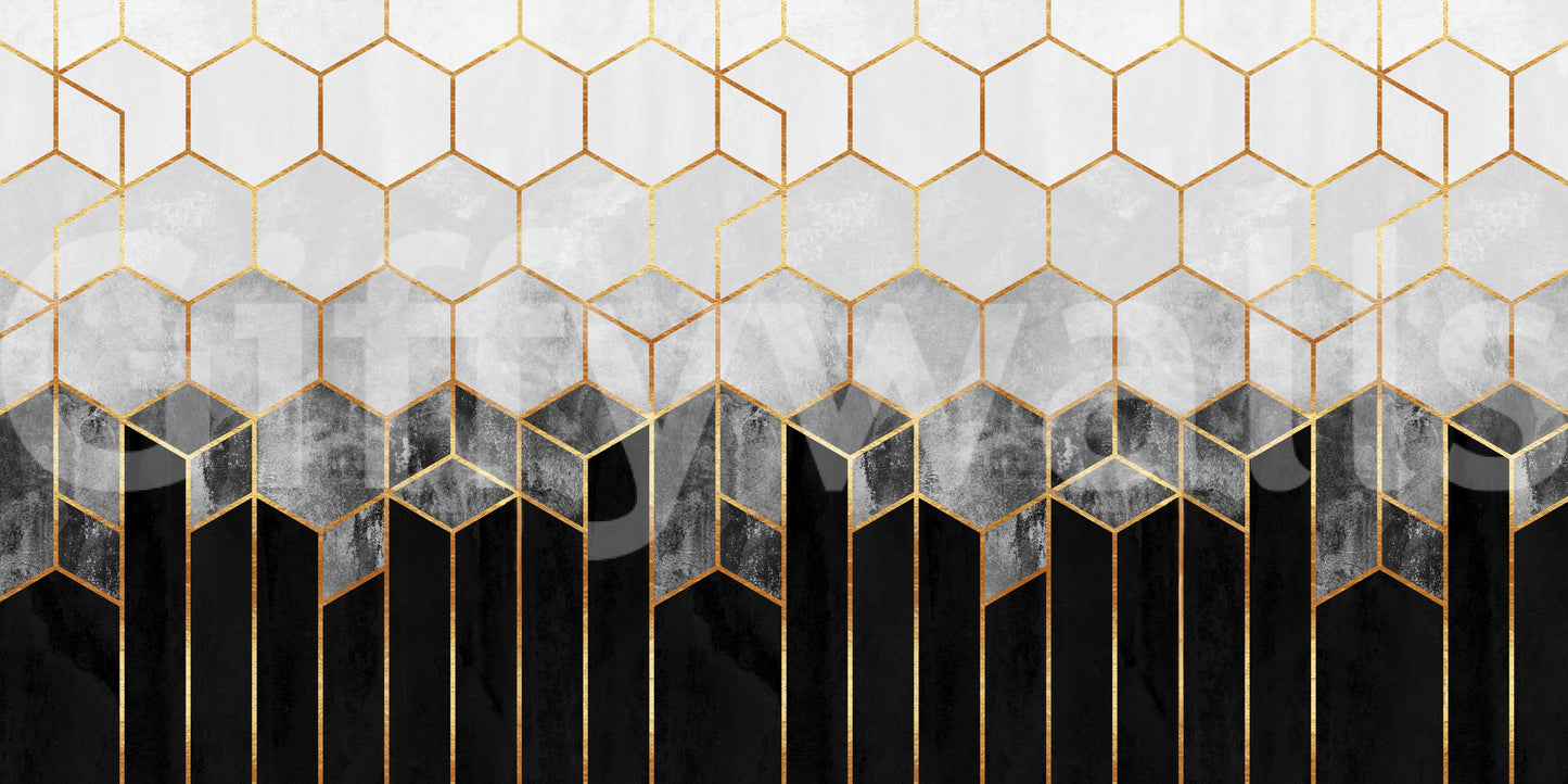 Hex Deco Wall Mural - 2715906
