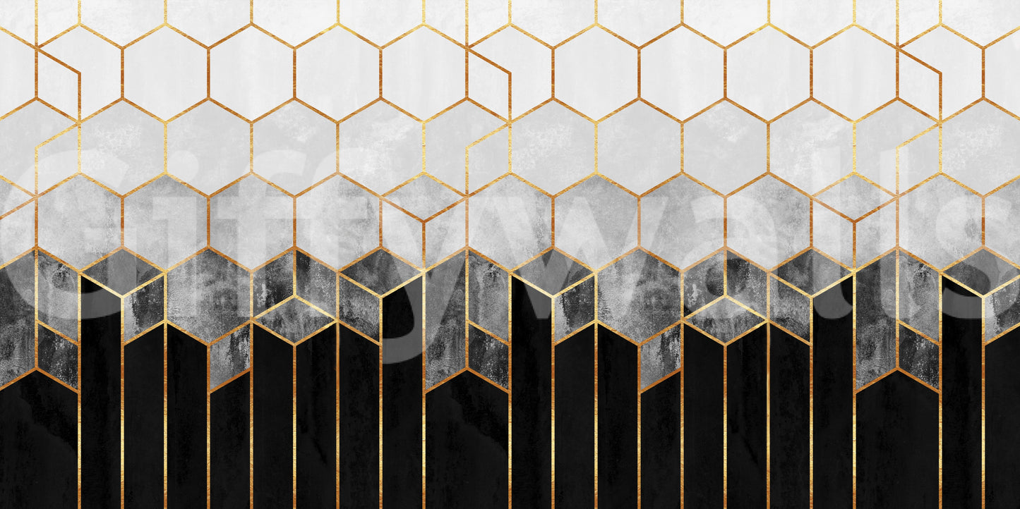Hex Deco Wall Mural - 2715906