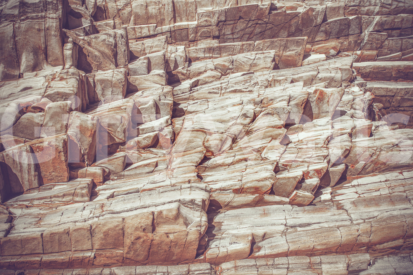 A calming abstract design wallpaper mural that defines a space.