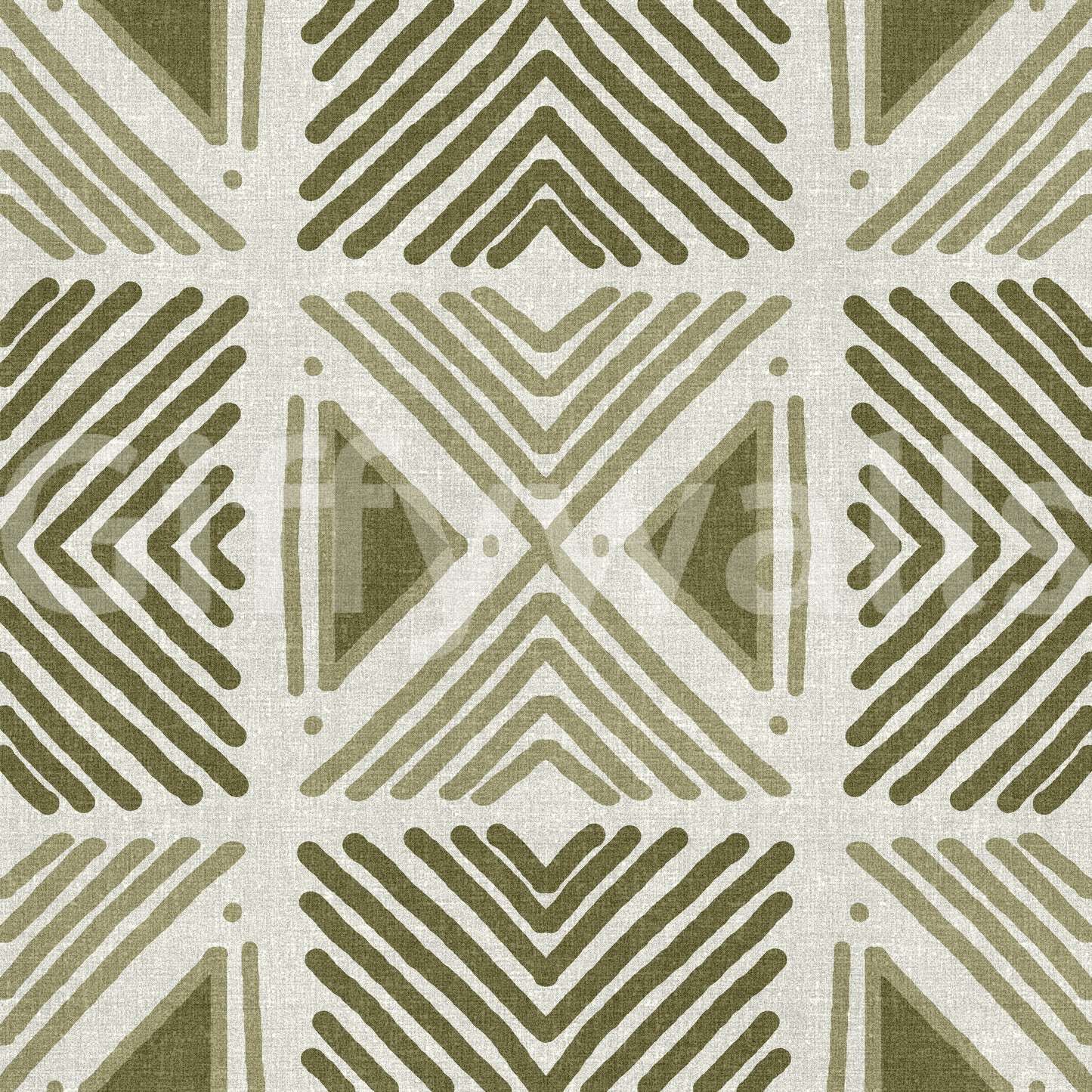 Naturally inspired Tribal Herbs Motif Wallpaper for interiors