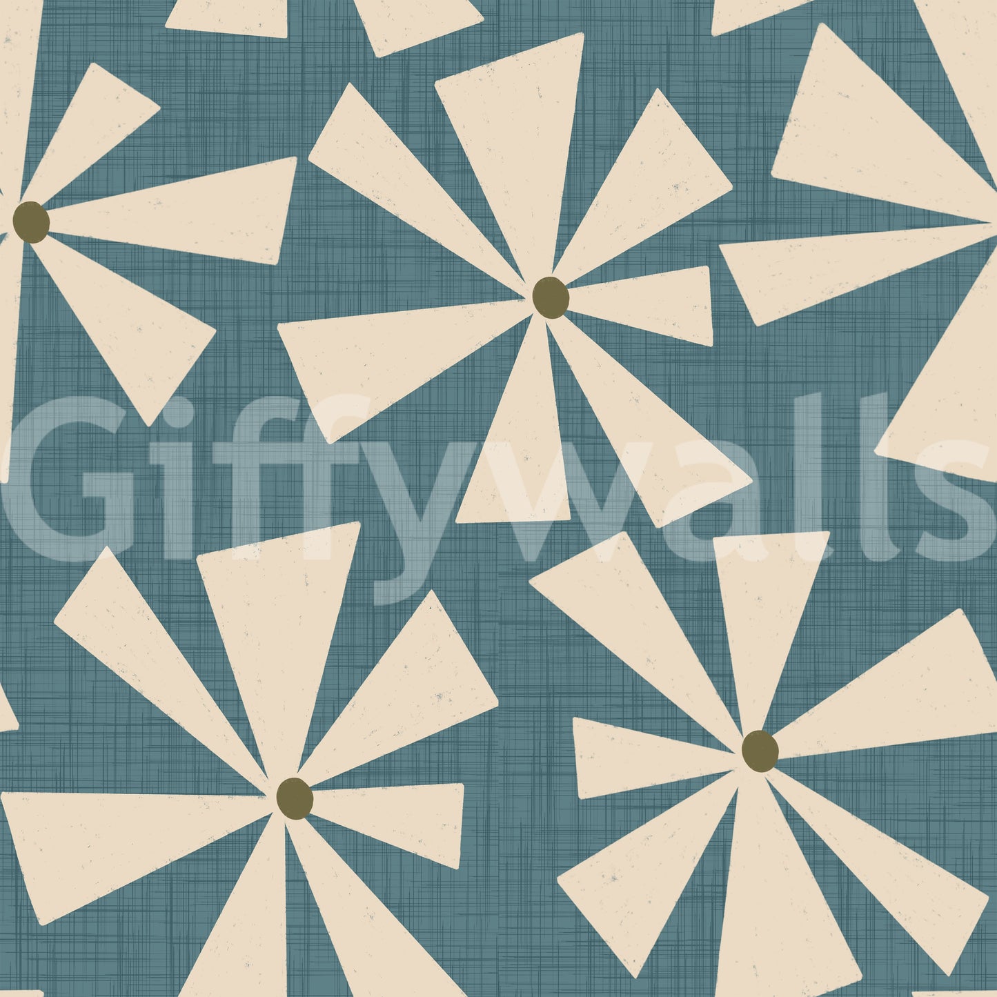 Brouhaha bubbly design Pneumatic Abstract Floral Radiance Wallpaper.