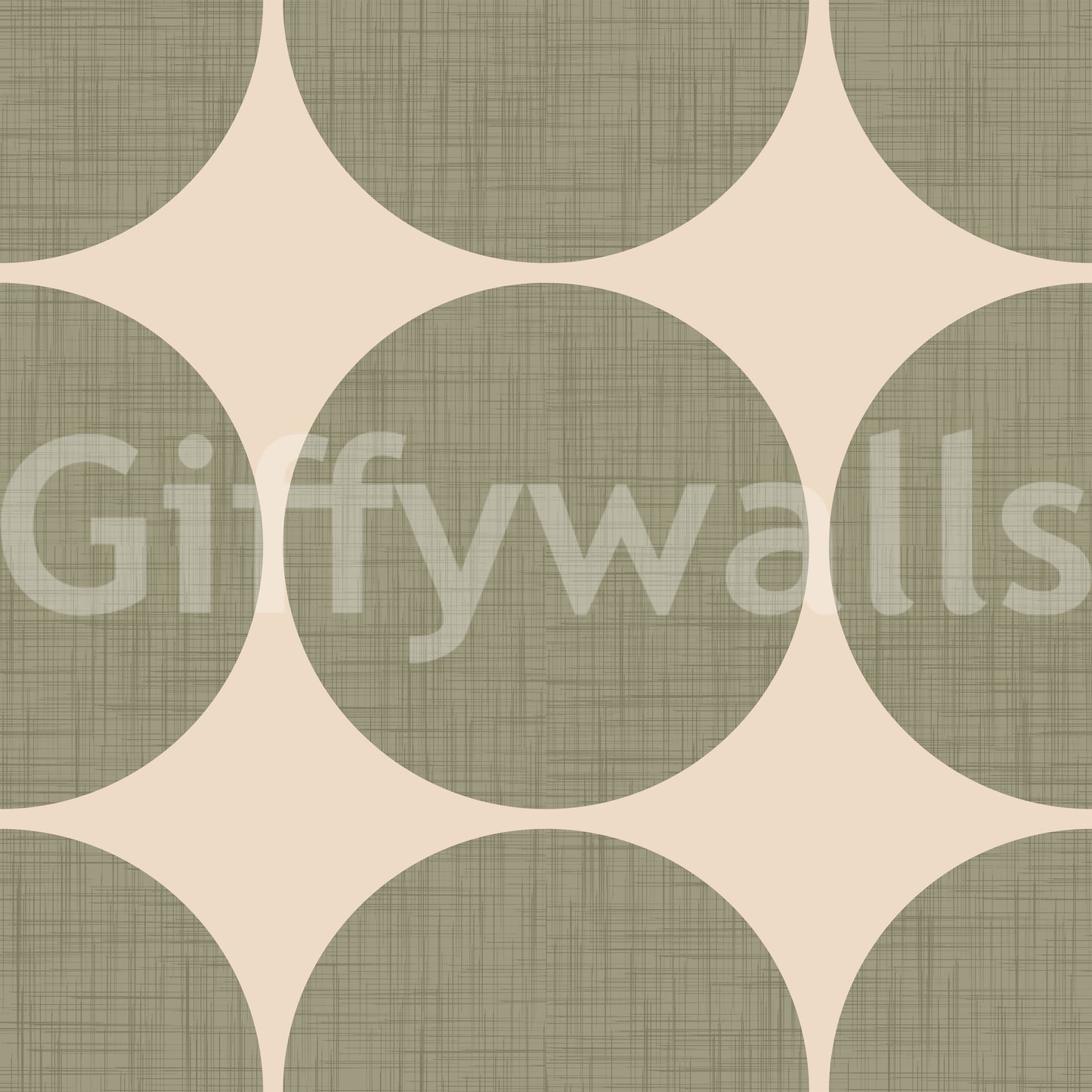 Whimsical overlapping circle wallpaper graphic.