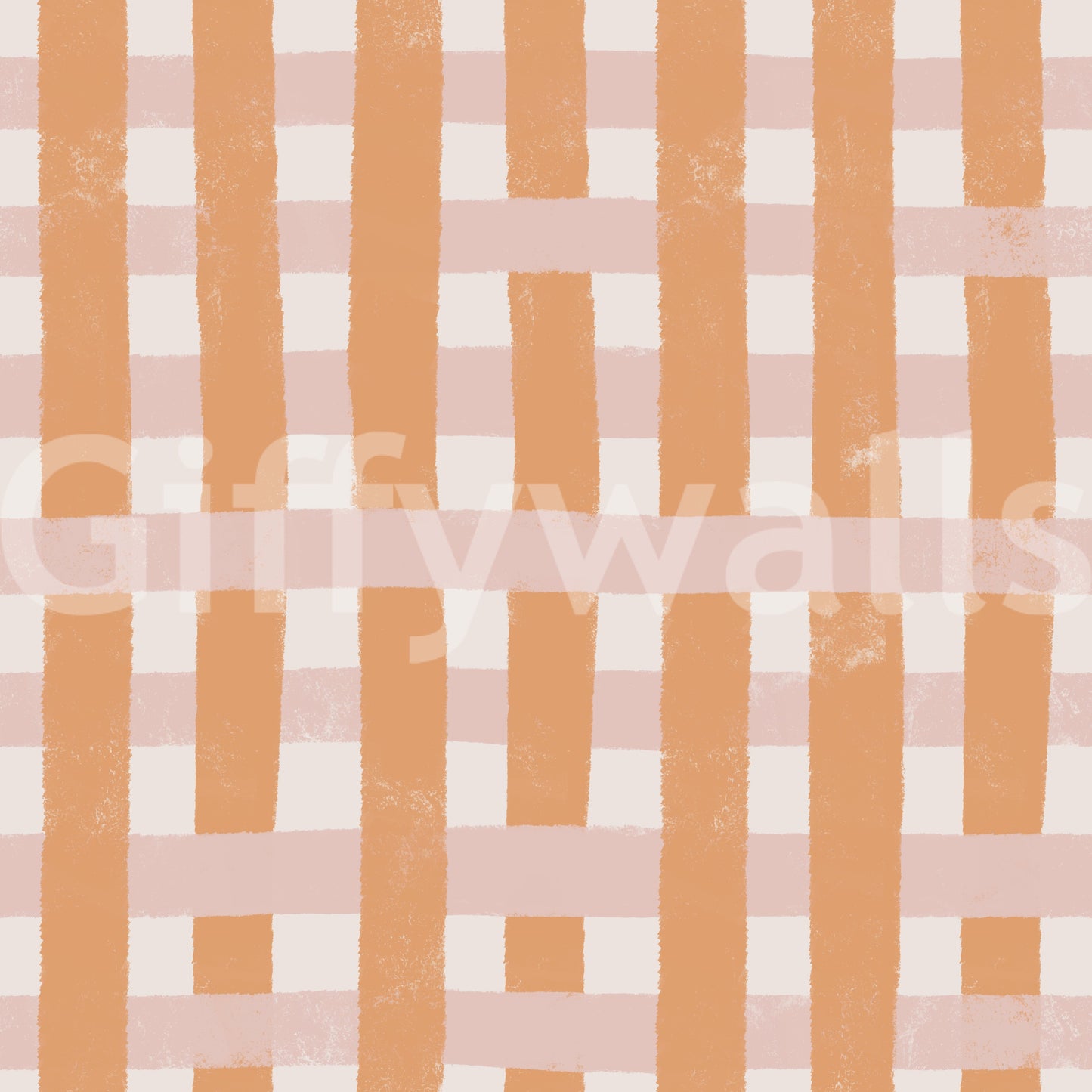 Periwinkle and blush stripe wallpaper for walls.
